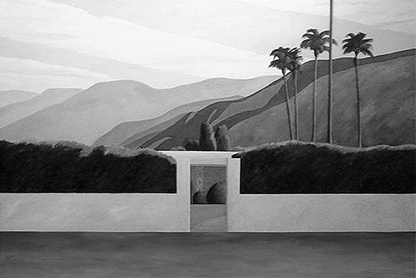 Normans painting of the Palm Springs house At Douglas Cramers yearly barn - photo 24