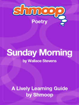 Shmoop Sunday Morning by Wallace Stevens