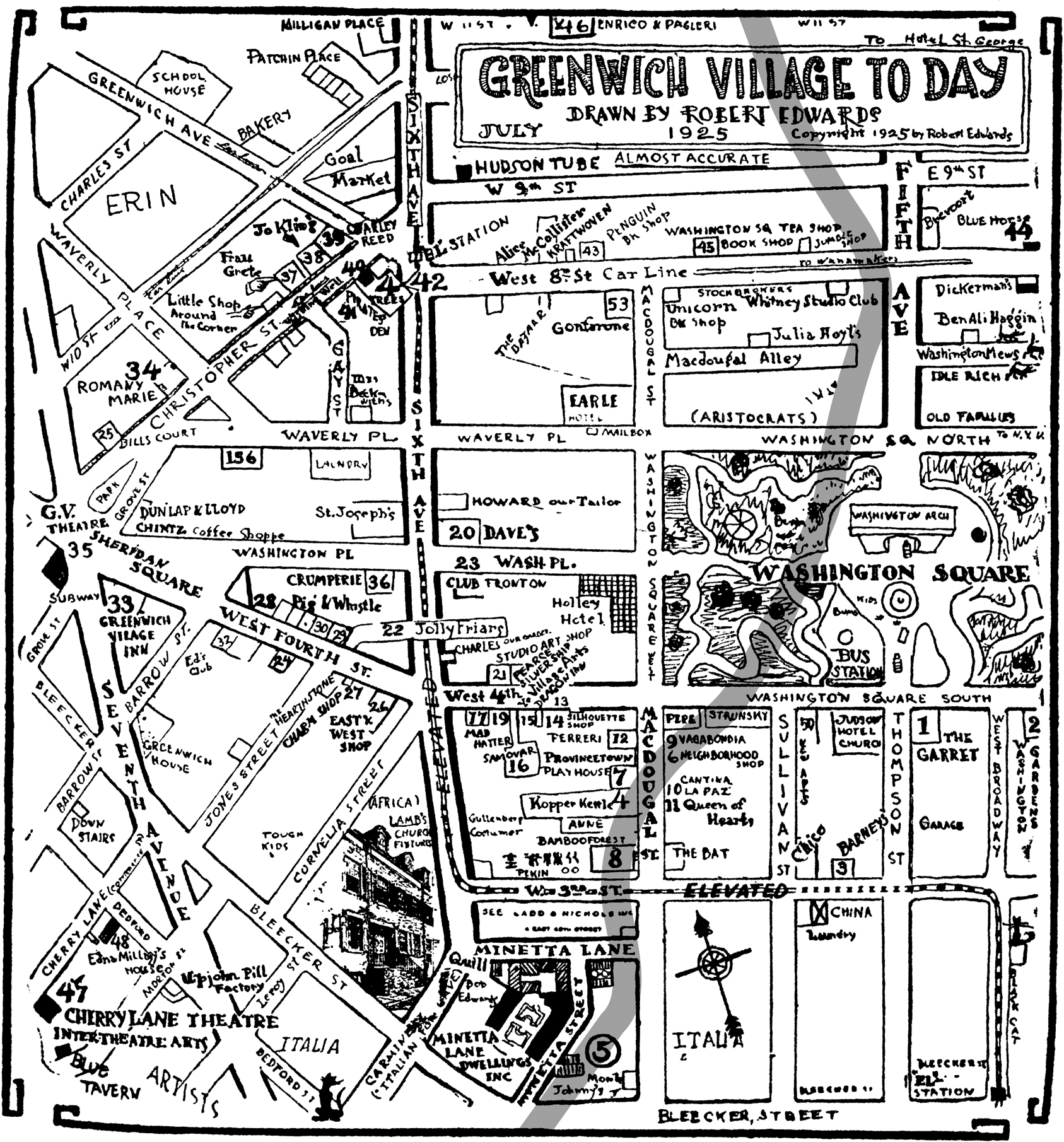 Minetta Brooks original course Eventually as Greenwijck became Greenwich and - photo 5