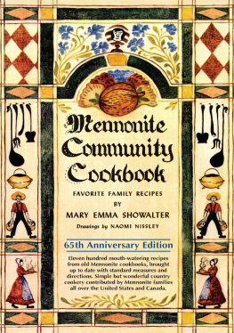 Showalter - Mennonite community cookbook: favorite family recipes