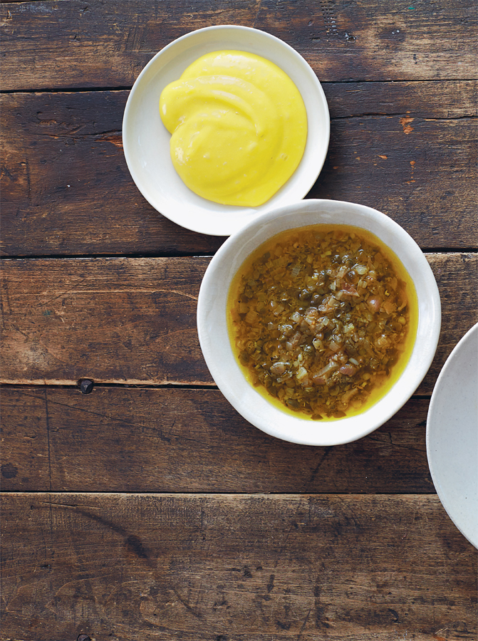 Top to Bottom lemon caper sauce SERVES 4 tablespoons olive oil French - photo 7