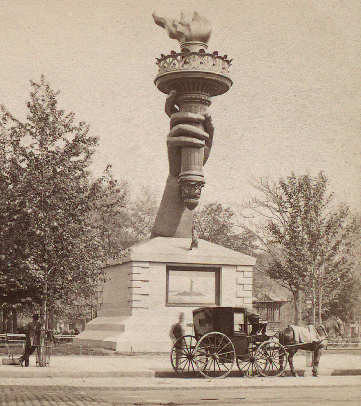 1877 E HT Anthony The disembodied hand and torch of the Statue of Liberty - photo 3