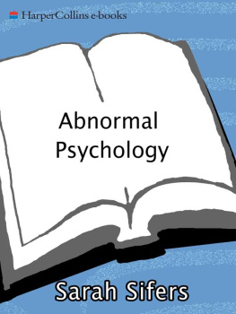 Sifers - Abnormal Psychology