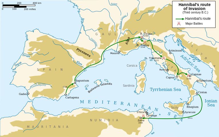 Map of Hannibals route of invasion CONTENTS A 3 rd century AD depiction of - photo 9