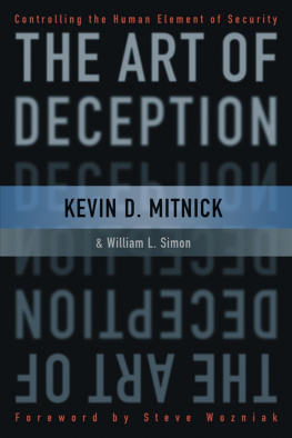 Simon William L. - The art of deception: controlling the human element of security