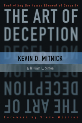 Simon William L. The art of deception: controlling the human element of security