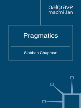 Siobhan Chapman Pragmatics