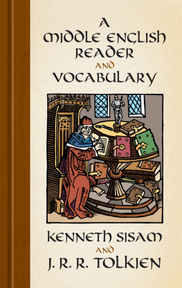 Sisam Kenneth A Middle English Reader and Vocabulary