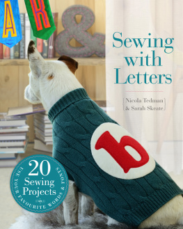 Skeate Sarah Sewing with letters: using your favourite words & fonts