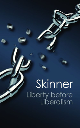 Skinner - Liberty before Liberalism