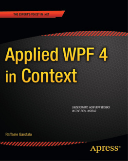 Raffaele Garofalo Applied WPF 4 in Context