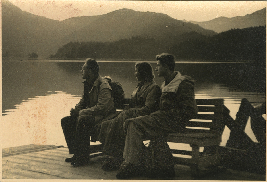 Mom and dad with a friend somewhere in Germany early 1950s Mom and dad - photo 12