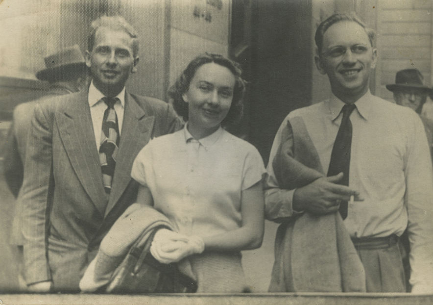 Mom and dad with a friend Sydney 1951 Mom in some unidentified train - photo 13