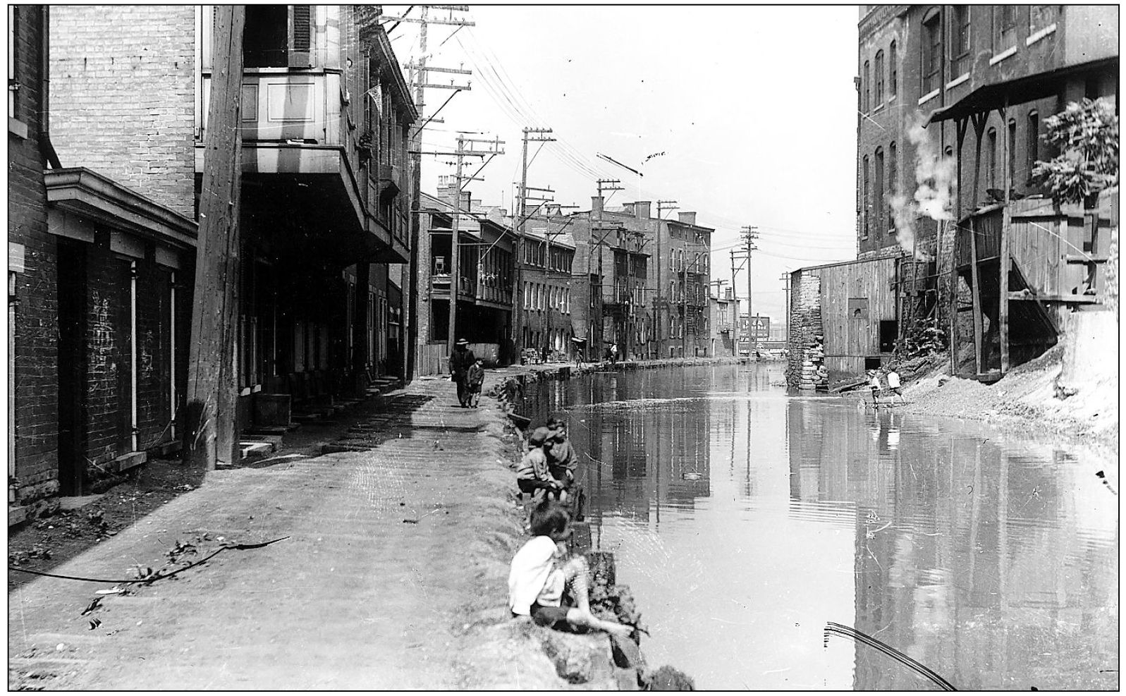 Boys play on the canal bank south of the Brighton bend Notice the wide towpath - photo 5