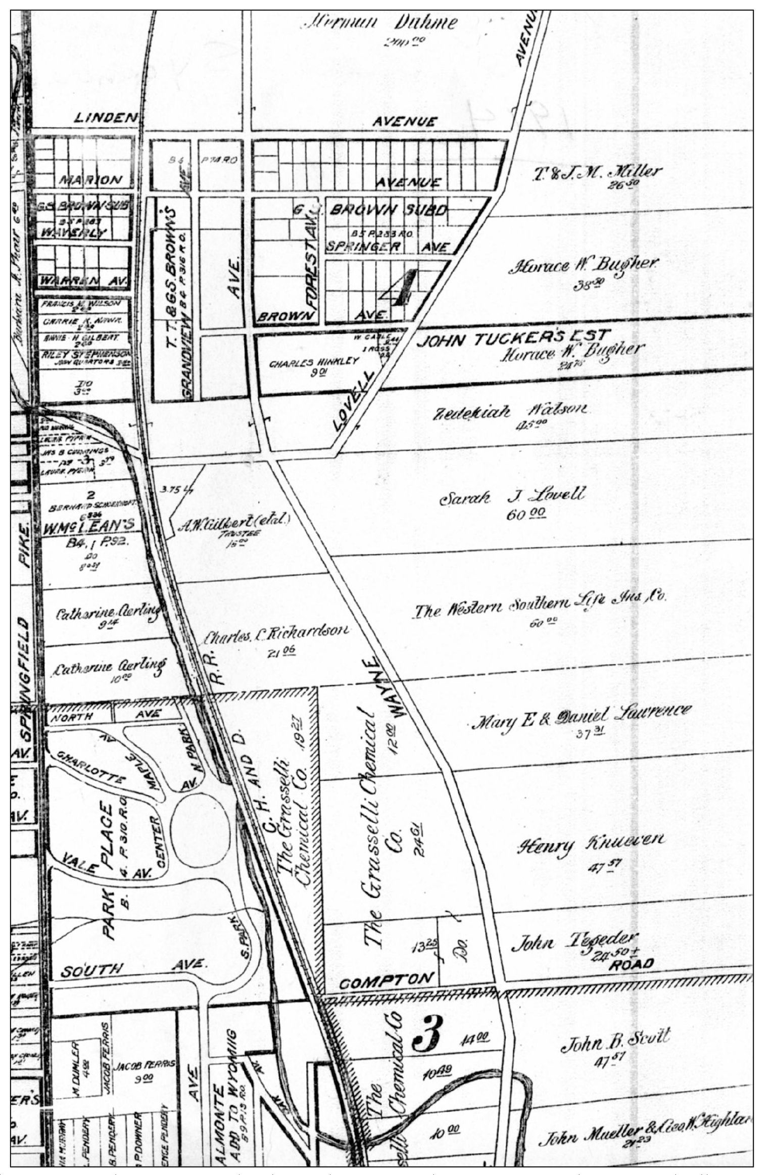 The 1914 Hamilton County atlas shows plats of townships incorporated towns - photo 3