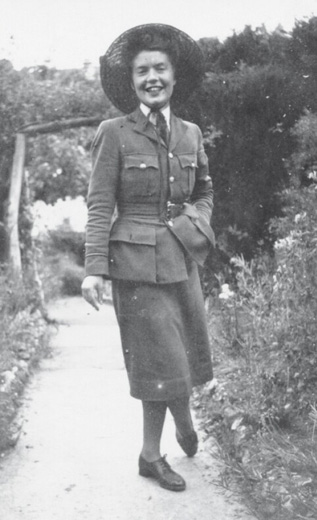 Pam in WAAF uniform except for straw hat on leave c 1943 Harvey - photo 11