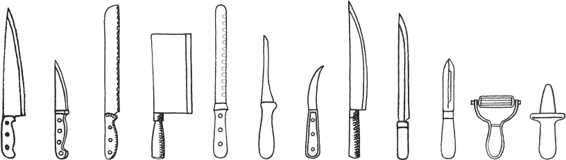 Kitchen knives have developed over more than 1000 years but the basic parts - photo 6