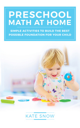 Snow - Preschool math at home: simple activities to build the best possible foundation for your child