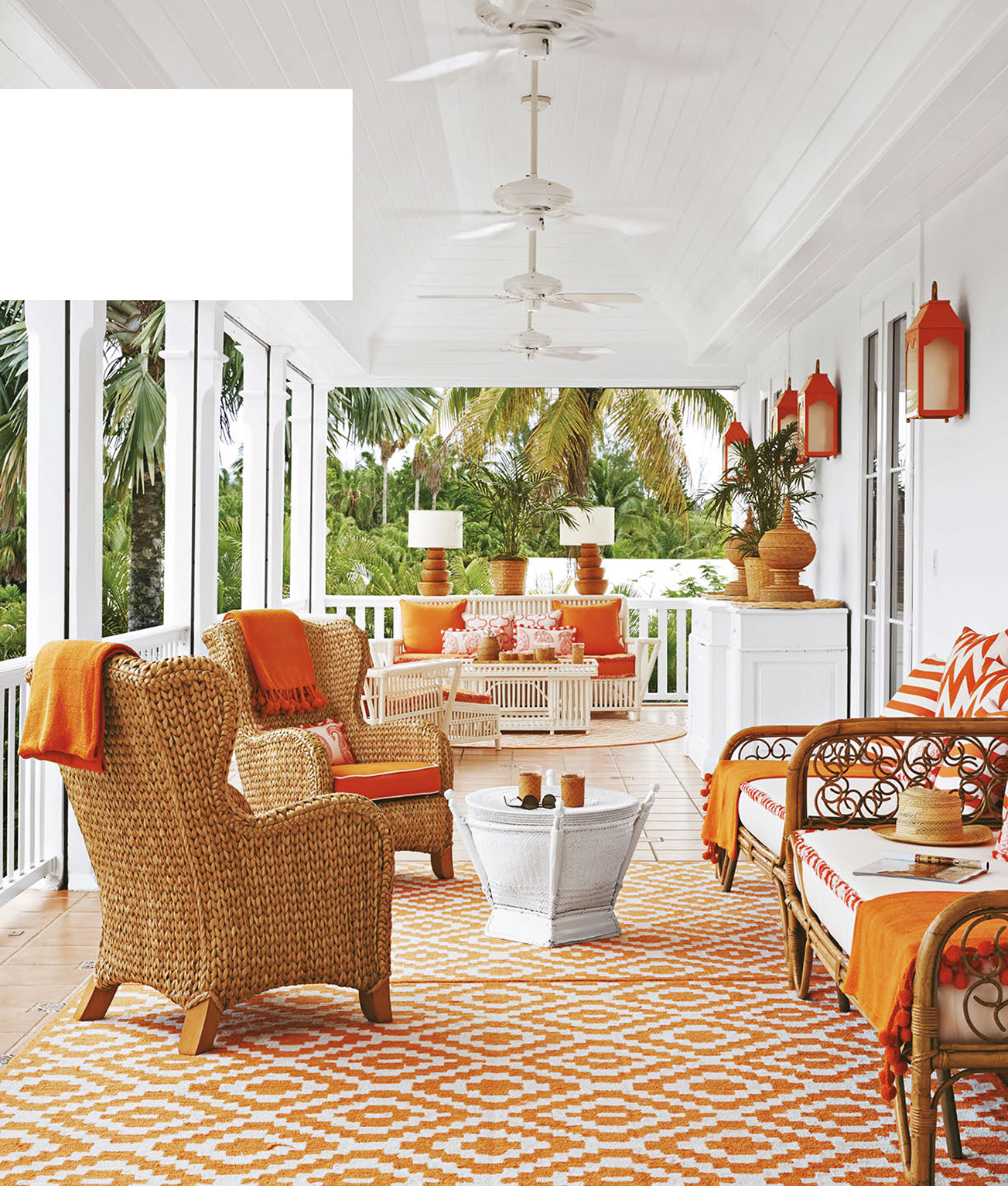 Orange accents are calypso lively by day and glowing and mellow at night on - photo 15