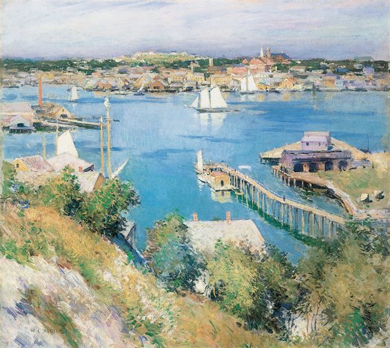 William Metcalf Gloucester Harbour 1895 Oil on canvas 664 x 743 cm - photo 3