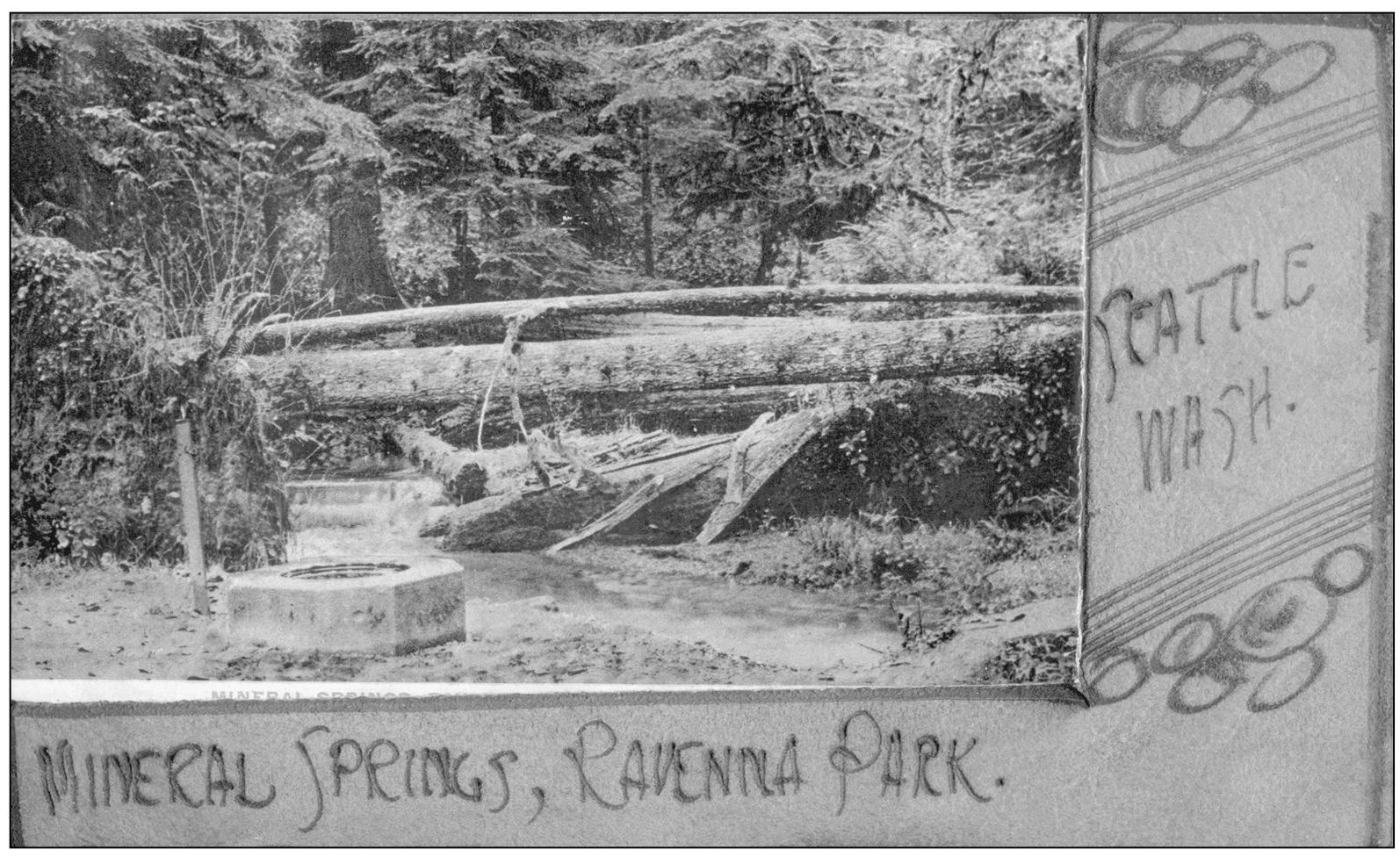 This glimpse of Mineral Spring was made into a postcard The surround is made - photo 6