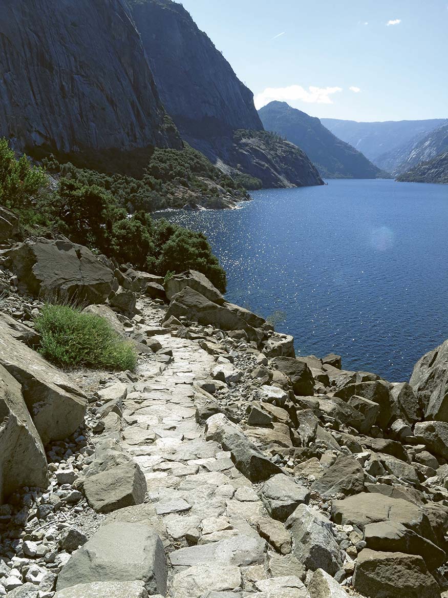 Skirting the shore of Hetch Hetchy Reservoir see OVERVIEW MAP TRAIL - photo 3