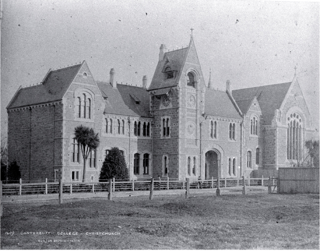 Figure Canterbury College in Christchurch NewZealand circa 1882 With his - photo 1