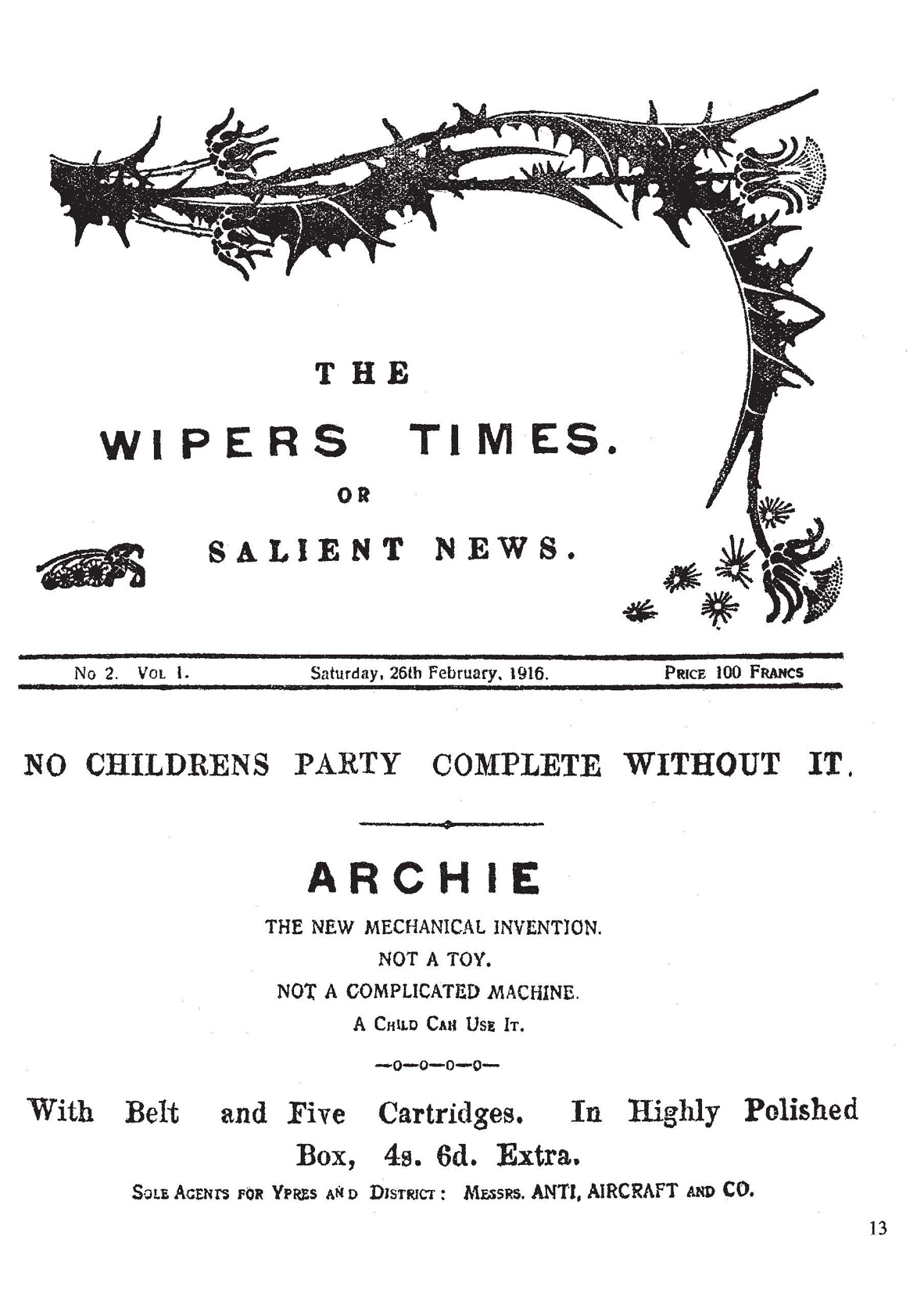 The Wipers Times The Famous First World War Trench Newspaper - photo 19