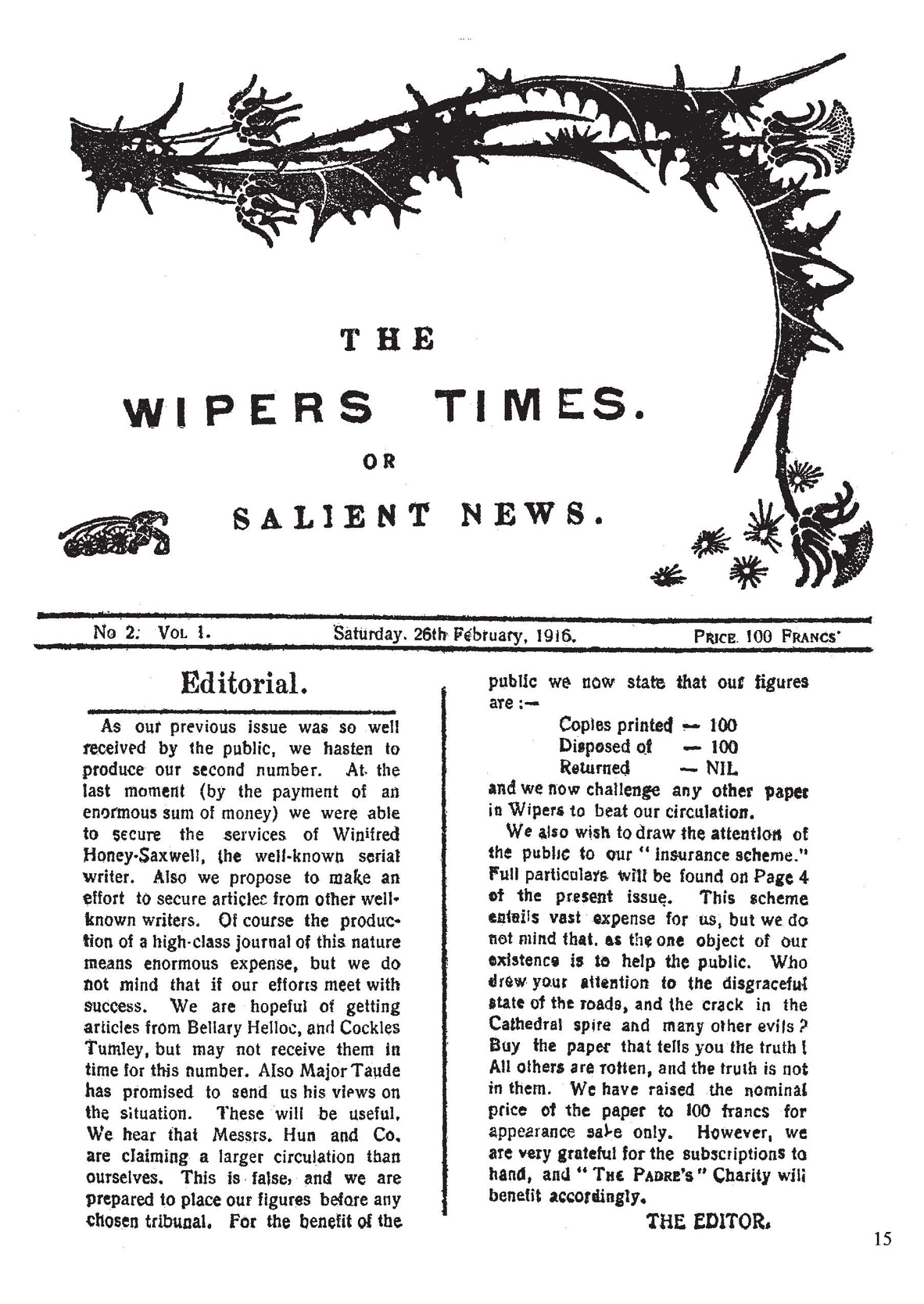 The Wipers Times The Famous First World War Trench Newspaper - photo 21