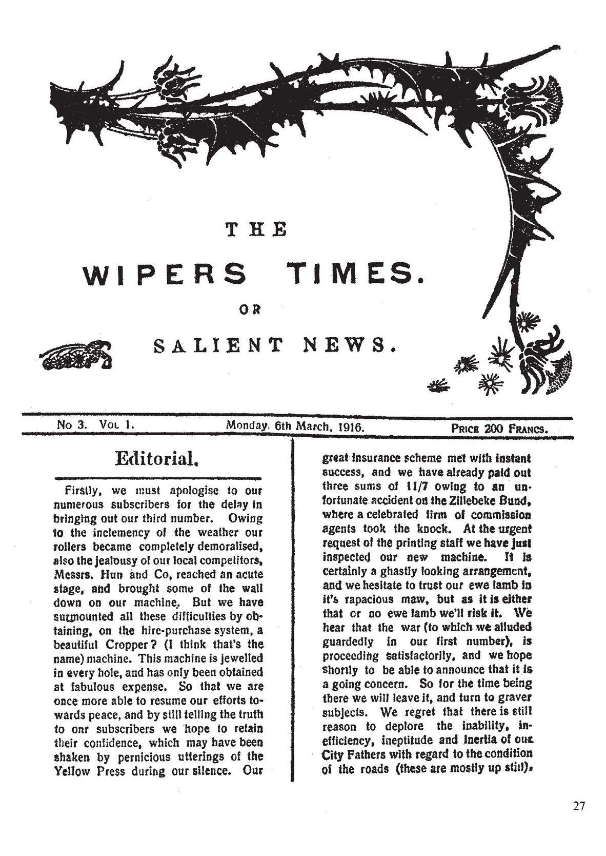 The Wipers Times The Famous First World War Trench Newspaper - photo 33