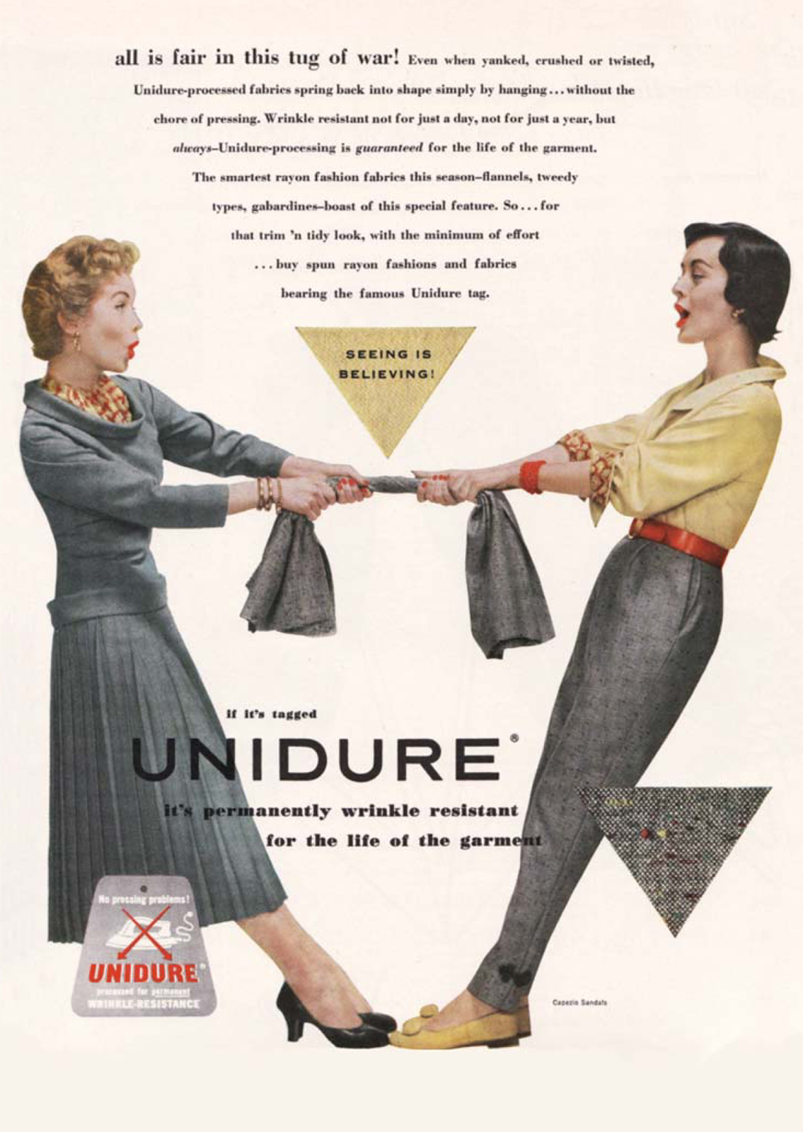 Advertisement for Unidure a trademark name filed in 1947 for a process to - photo 5