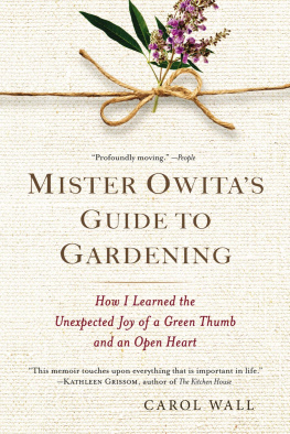 Wall - Mister Owitas guide to gardening: how I learned the unexpected joy of a green thumb and an open heart