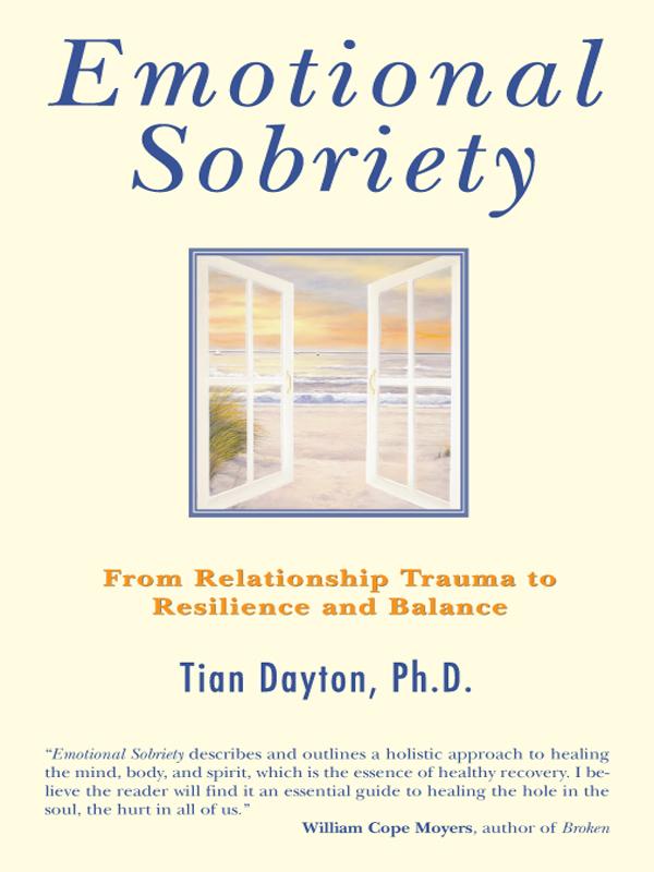 In Emotional Sobriety Dr Tian Dayton explains in helpful detail how our - photo 1