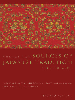 Tiedemann Arthur E. Sources of Japanese tradition. Vol. 2