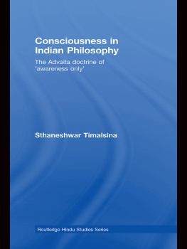 Timalsina - Consciousness in Indian philosophy the Advaita doctrine of awareness only