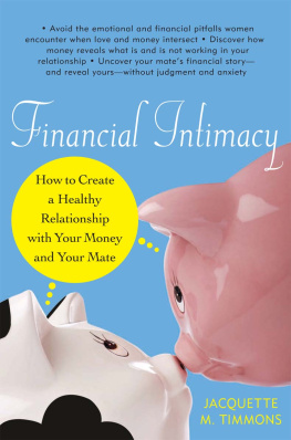 Timmons Financial intimacy: how to create a healthy relationship with your money and your mate