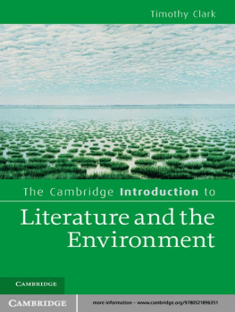 Timothy Clark - The Cambridge Introduction to Literature and the Environment