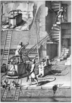 3 Seventeenth-century fire engines in action At the time of the Great Fire - photo 4