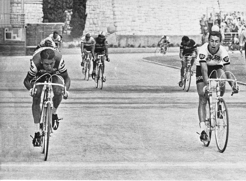 Anquetil just beats me to the line on the Monte Carlo cinder track Tour de - photo 22