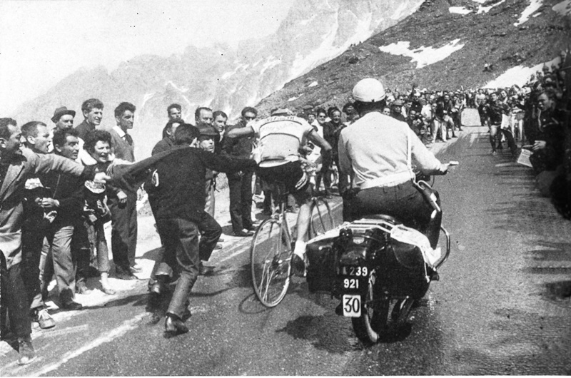 This picture captures the Tour de France in the mountains Anglade gets some - photo 4