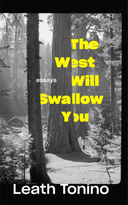 Tonino - The West will swallow you: essays