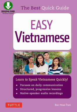 Trà̂n Hoài Bá̆c - Easy Vietnamese: learn to speak Vietnamese quickly!