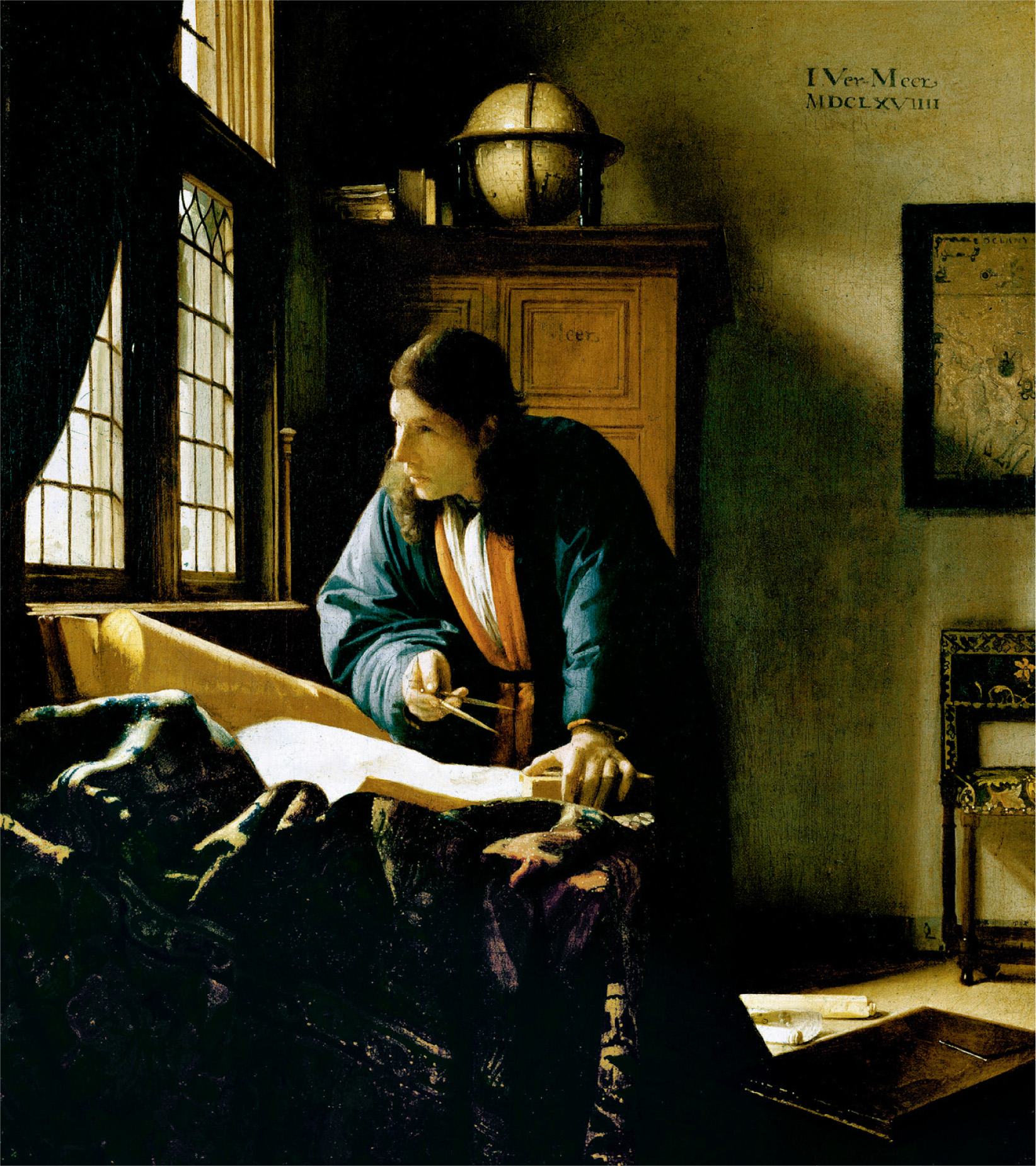 The Geographer Johannes Vermeer 16321675 1688 oil on canvas 52 455 cm - photo 3