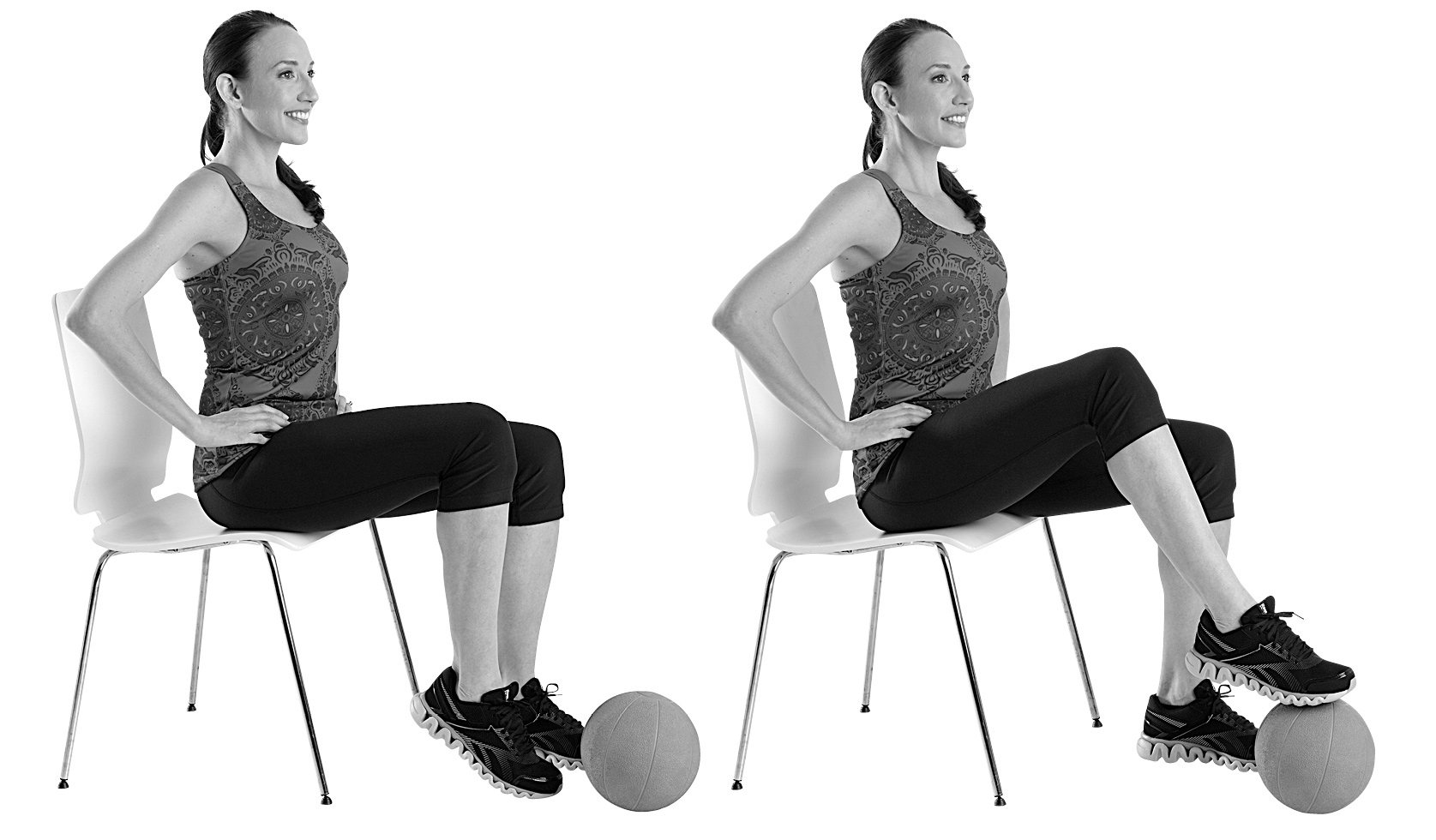 LEG EXTENSIONS Sit up straight on a chair with your feet flat on the floor - photo 5