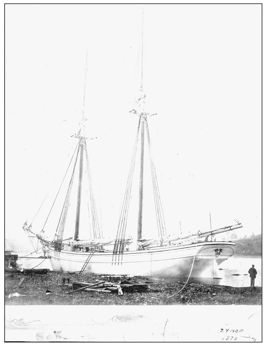 This 1870 photograph shows the Manitowoc schooner C L Johnston which was - photo 3