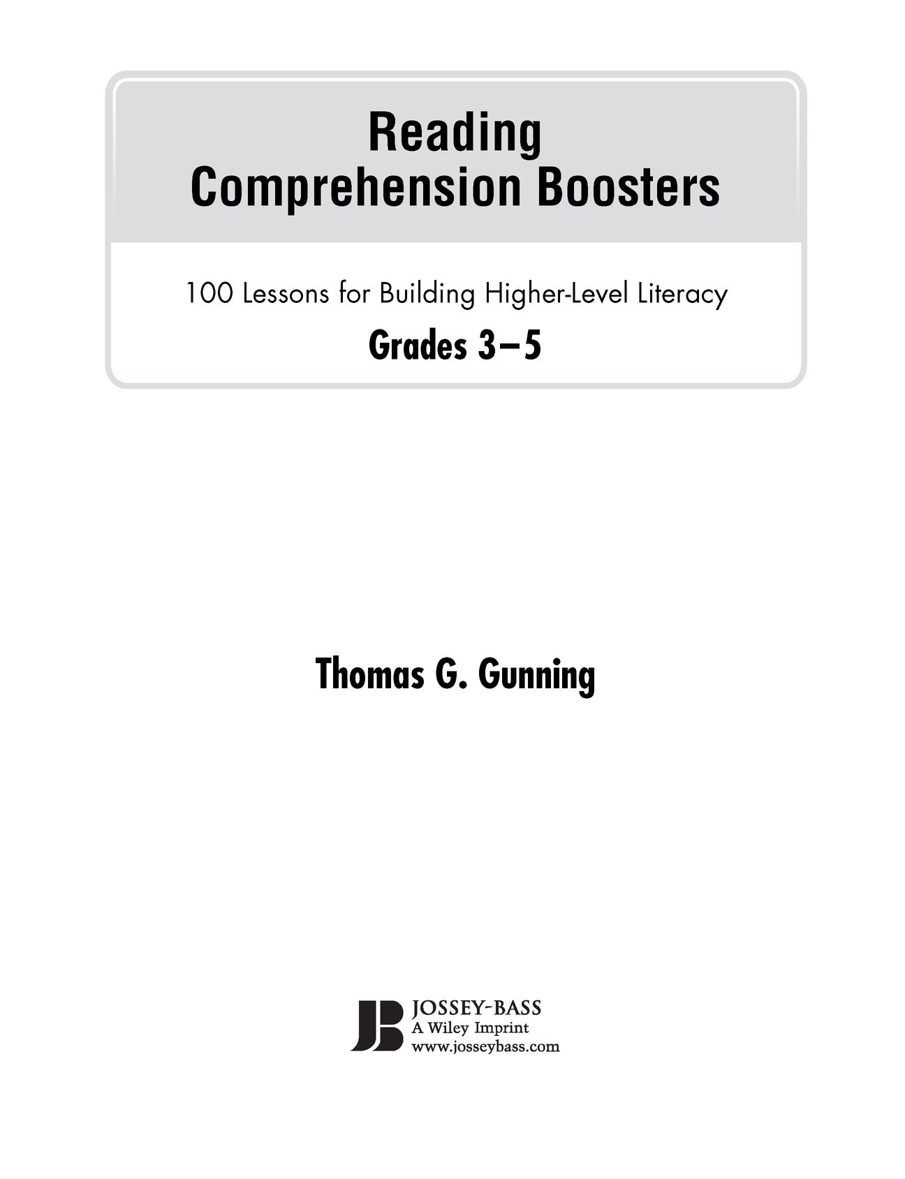 About This Book Reading Comprehension Boosters 100 Lessons for Building - photo 2