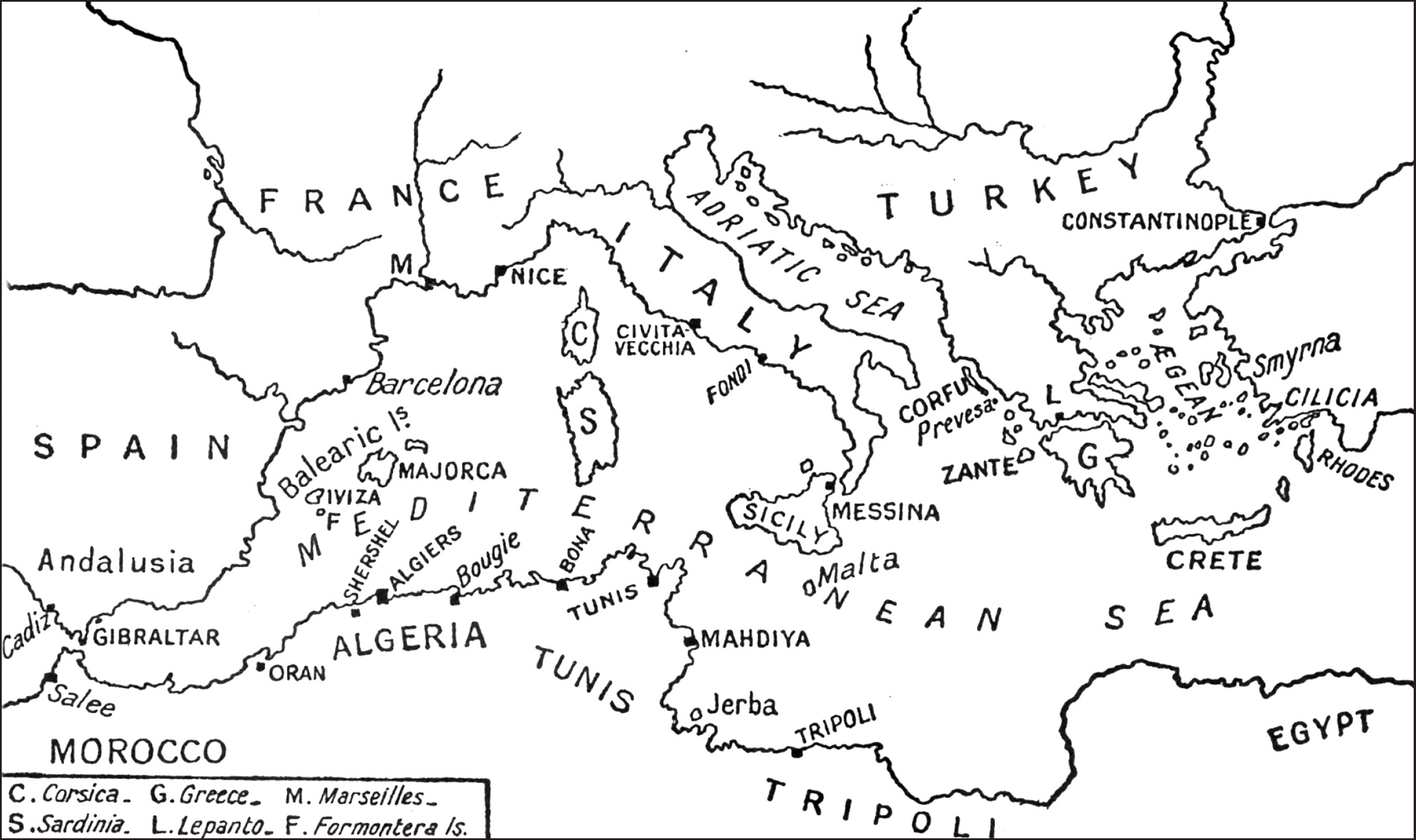 The Mediterranean showing the Barbary Coast of North Africa Introduction - photo 3