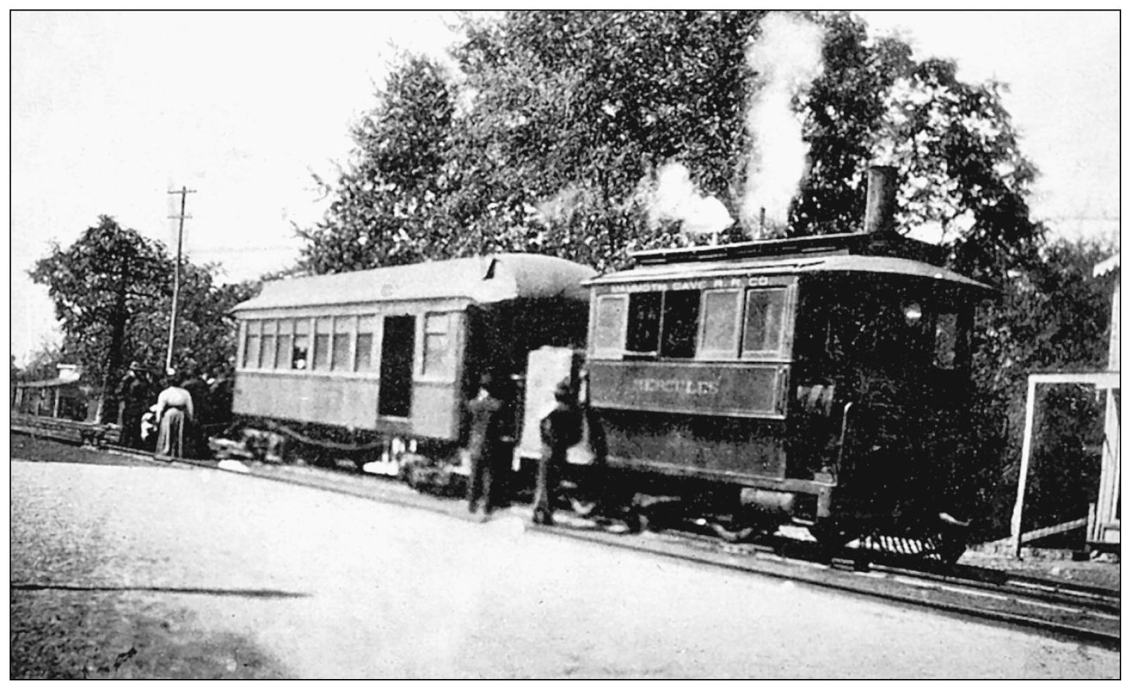 MAMMOTH CAVE DINKEY C 1910 The first passenger to ride on the Mammoth Cave - photo 9