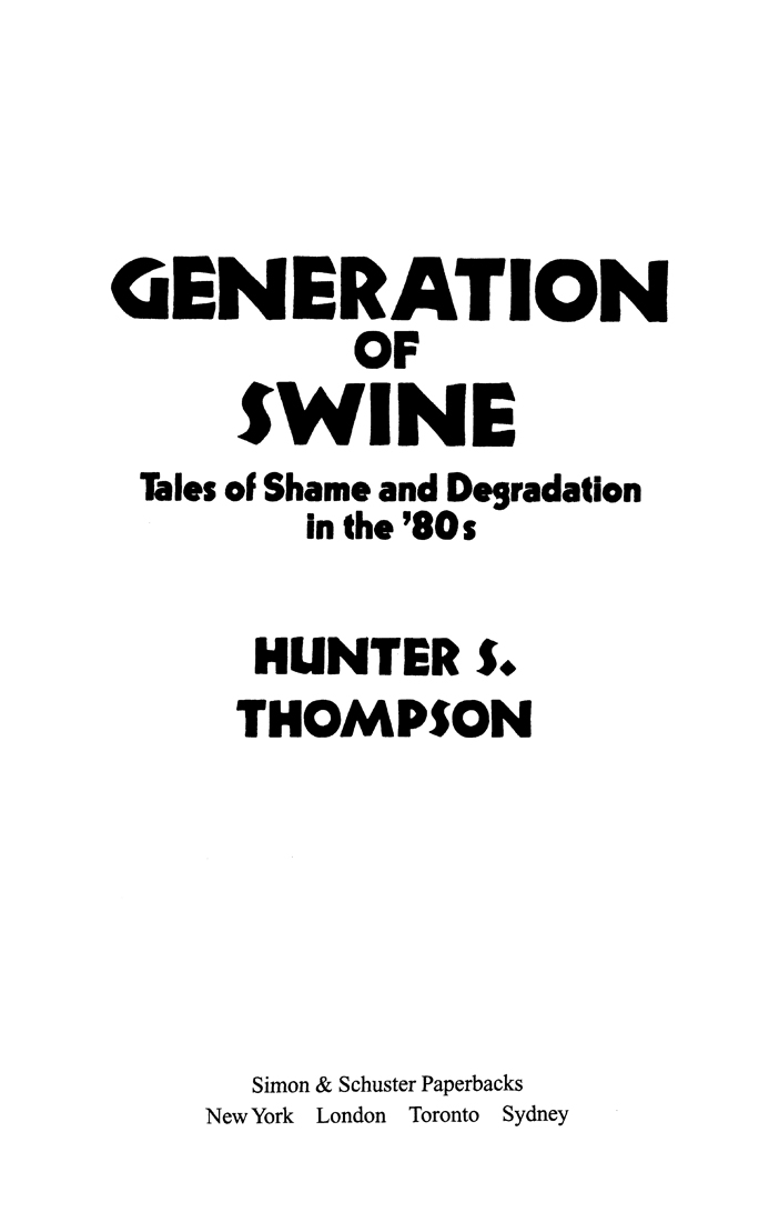 Generation of Swine Tales of Shame and Degradation in the 80s - image 2