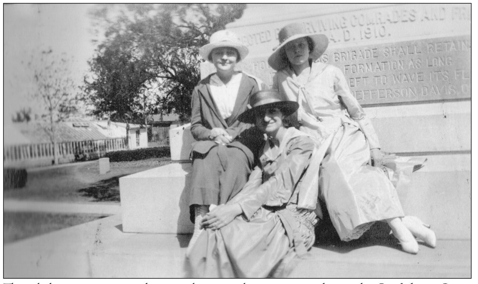 These ladies are resting on the capitol memorial monument to honor the - photo 13